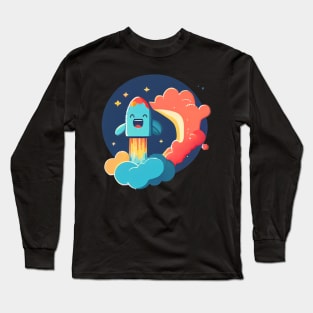 cute rocket Long Sleeve T-Shirt